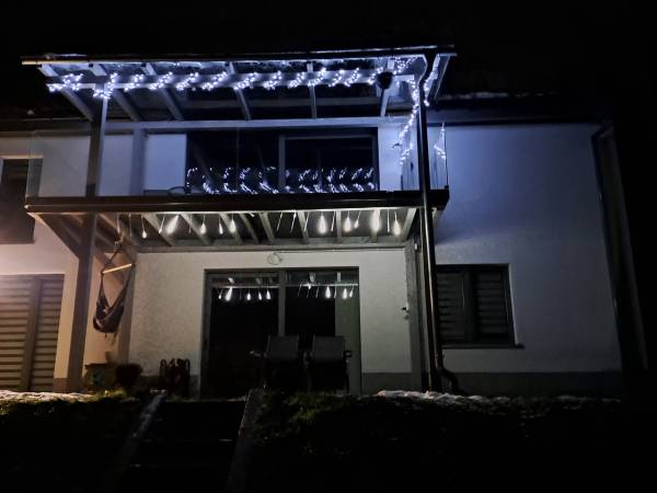 dolny i górny taras zimą