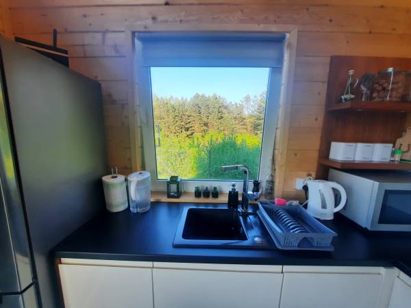 Domek przy lesie na Roztoczu