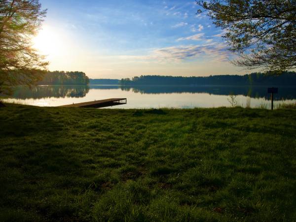 Jezioro Wdzydze plaża