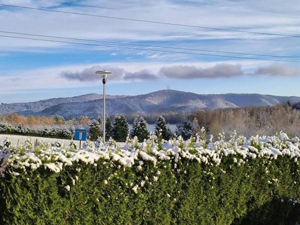 Widok chatki całoroczne