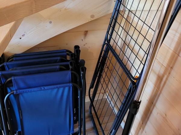 Leżaki/ suszarka na pranie/ domki