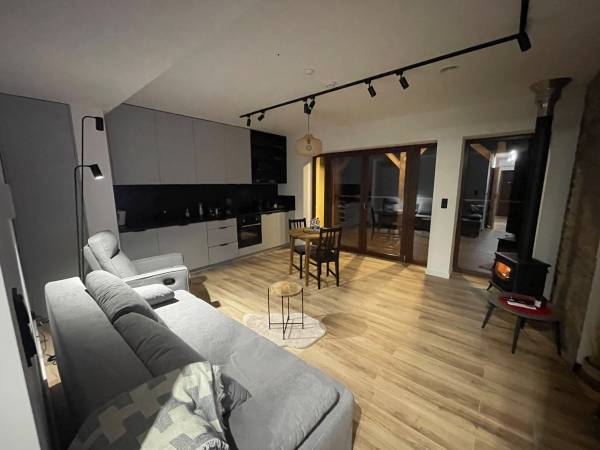 Apartament Parter - Salon z aneksem kuchennym