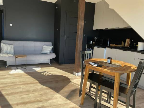 Apartament Piętro - Salon z aneksem kuchennym