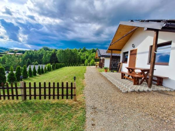 Domki na górze widokowej Plisz