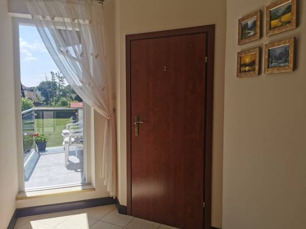 Balkon wejście z korytarza I piętro 