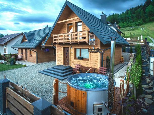 Domek całoroczny z kominkiem