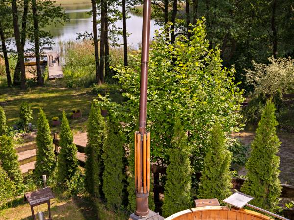 Balia z hydromasażem na drewno