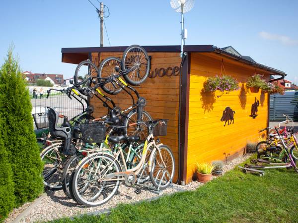 warzywniak i rowery dla gości