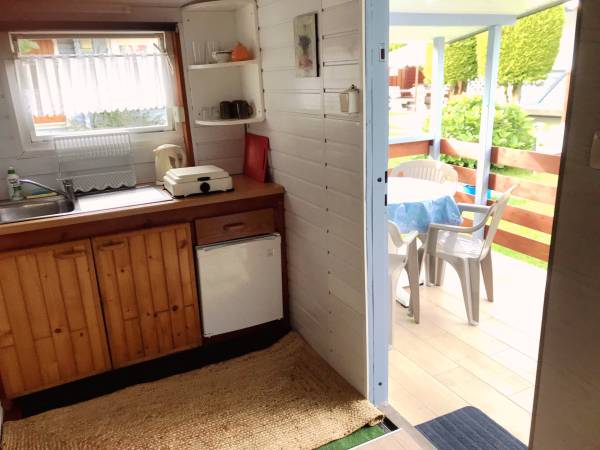 Domek Biały- kuchnia,taras