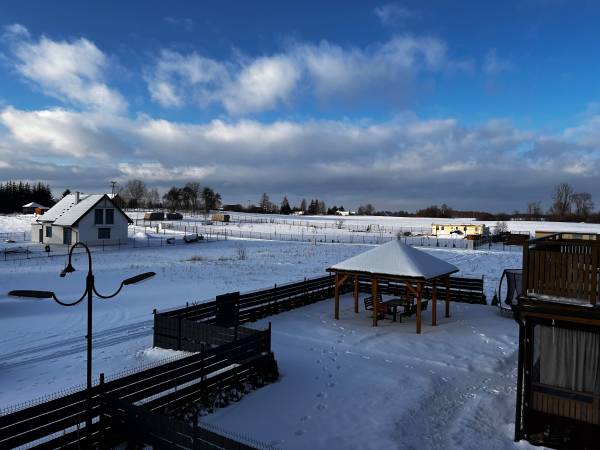 Domki WESTERN HOUSE Giżycko Fuleda Sauna Jacuzzi Kominek