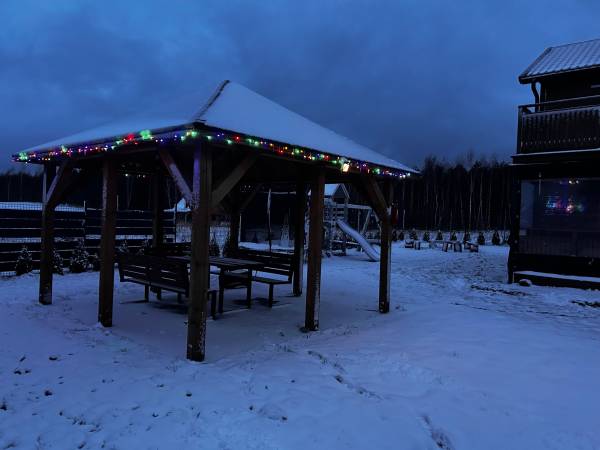 Domki WESTERN HOUSE Giżycko Fuleda Sauna Jacuzzi Kominek