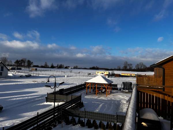 Domki WESTERN HOUSE Giżycko Fuleda Sauna Jacuzzi Kominek