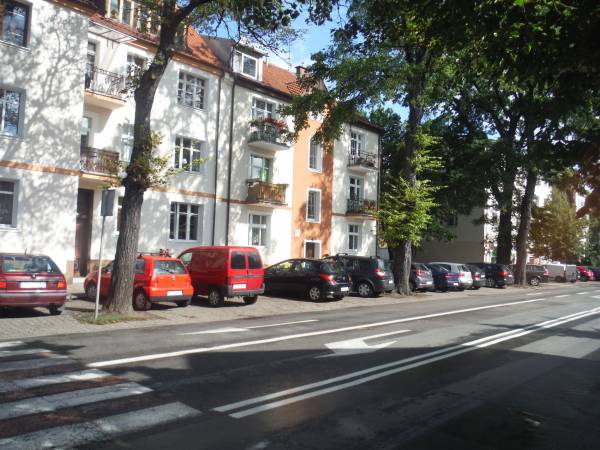 Miejsca parkingowe przy ulicy