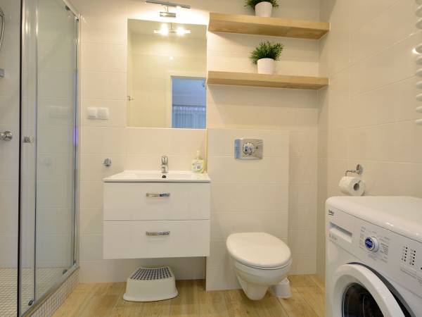 łazienka dla aktywnych - możliwość zrobienia prania np. po wyprawie rowerowej w góry