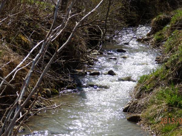 potok przed pensjonatem