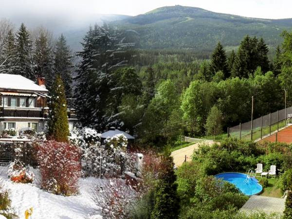 Zima-Lato-Widok na Karkonosze