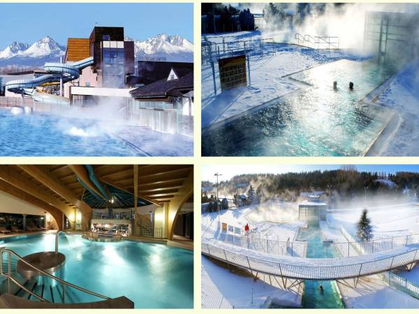 całoroczne termalne baseny ( woda do 38 stopni)