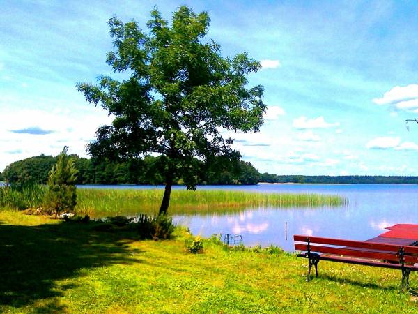 DOMKI LETNISKOWE NAD JEZIOREM NA MAZURACH 