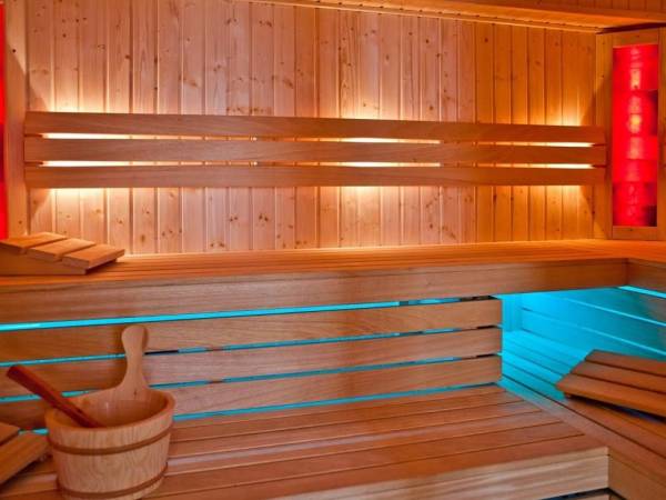 Sauna fińska z lampami solnymi i koloroterapią