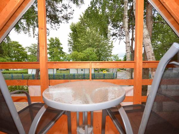 Turkusowy Domek Dąbki - widok z balkonu